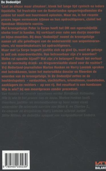 Grote foto de dodenlijst boeken politiek en maatschappij