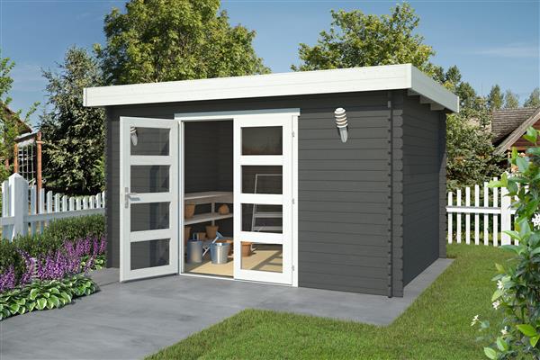 Grote foto tuinhuis blokhut mikkel 400 x 295 cm tuin en terras tuinhuisjes en blokhutten