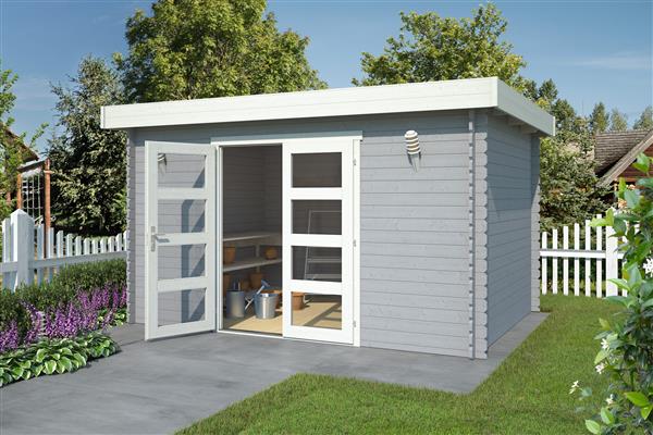 Grote foto tuinhuis blokhut mikkel 400 x 295 cm tuin en terras tuinhuisjes en blokhutten