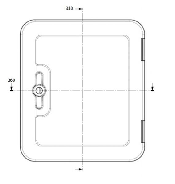 Grote foto dometic serviceluik sk5 36x31cm wit caravans en kamperen caravan accessoires