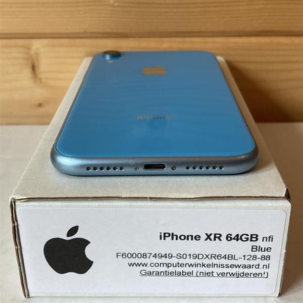 Grote foto apple iphone 10 xr 64gb blauw garantie telecommunicatie apple iphone