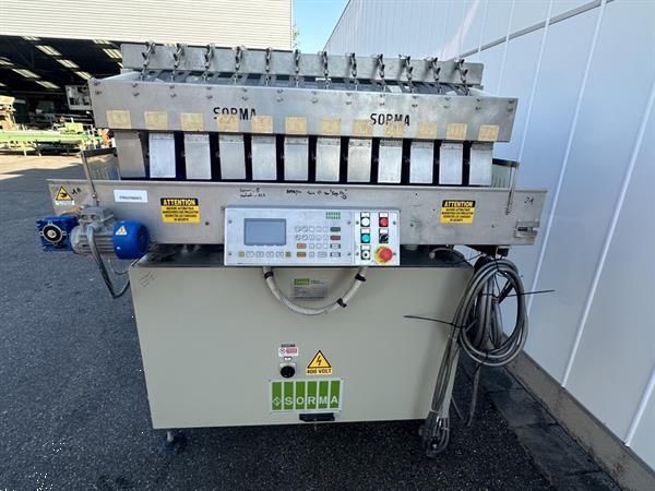 Grote foto sorma f12 126 afweegmachine met rollenbaan elevator agrarisch tuinbouw