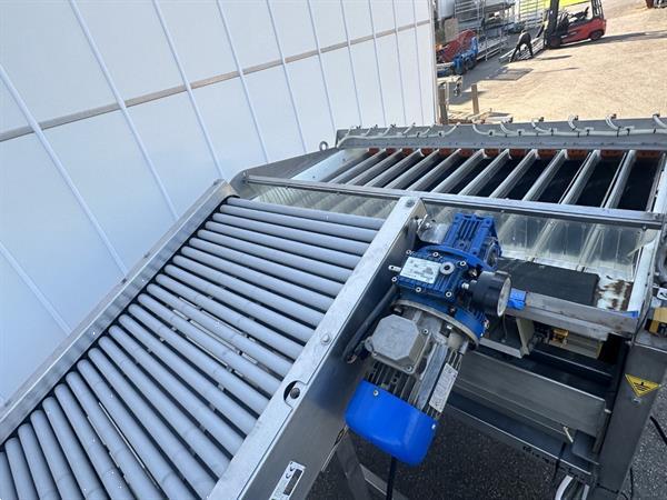 Grote foto sorma f12 126 afweegmachine met rollenbaan elevator agrarisch tuinbouw