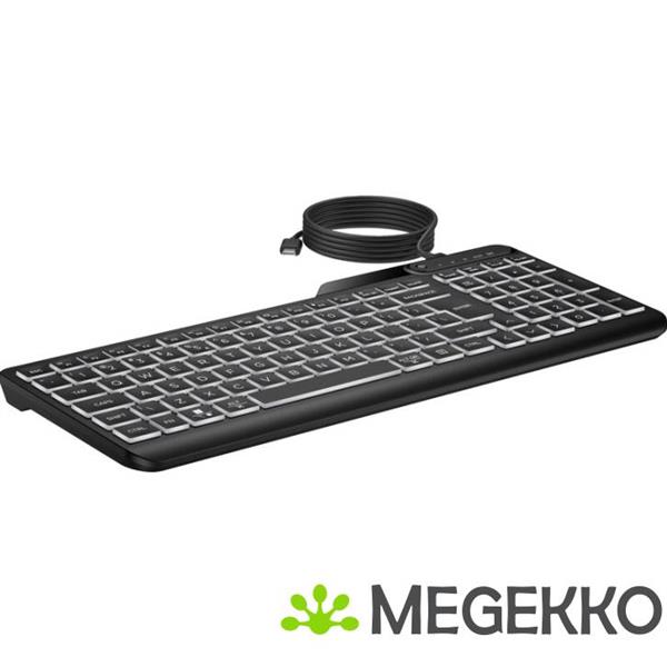 Grote foto hp 405 multi device backlit wired keyboard computers en software toetsenborden