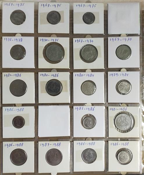 Grote foto 1850 munten in 9 albums uit de gehele ereld postzegels en munten overig