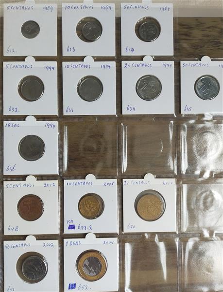 Grote foto 1850 munten in 9 albums uit de gehele ereld postzegels en munten overig