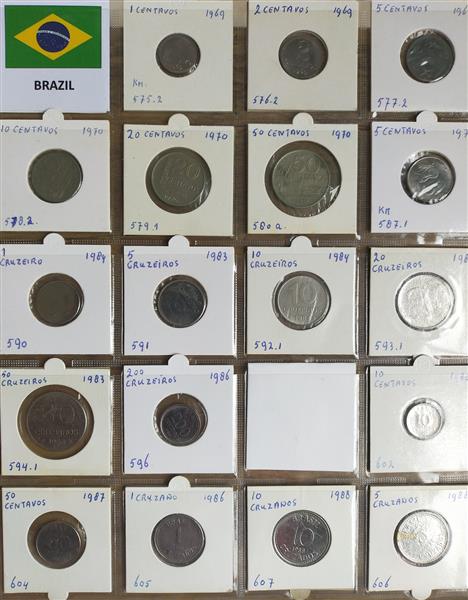 Grote foto 1850 munten in 9 albums uit de gehele ereld postzegels en munten overig