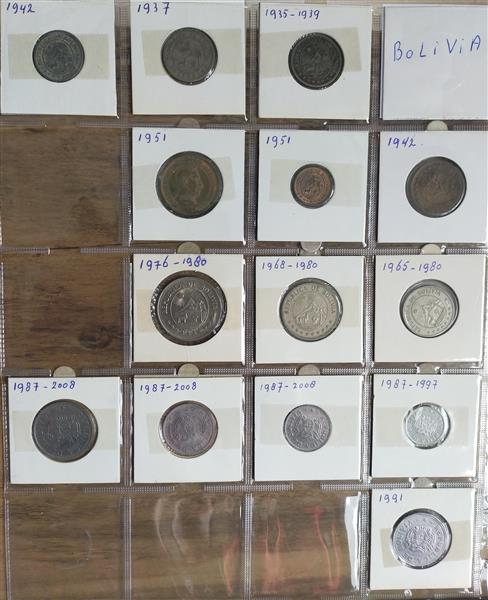 Grote foto 1850 munten in 9 albums uit de gehele ereld postzegels en munten overig