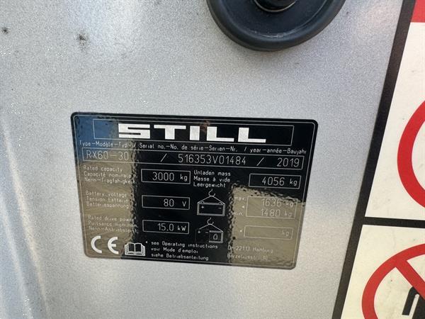 Grote foto vs 22125 elektrische triplex heftruck still rx60 30 bj2019 nieuwe accu agrarisch heftrucks