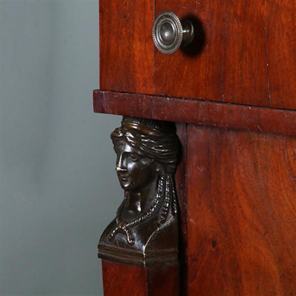 Grote foto empire secretaire abattant of klep secretaire mahonie 1825 no.701116 antiek en kunst overige in antiek gebruiksvoorwerpen