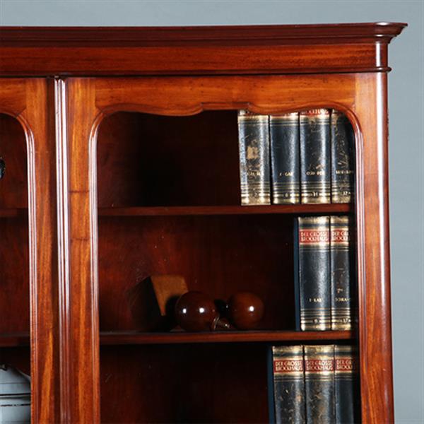 Grote foto boekenkast voor een wiskundige in massief mahonie ca 1840 hollands no.271730 antiek en kunst stoelen en banken