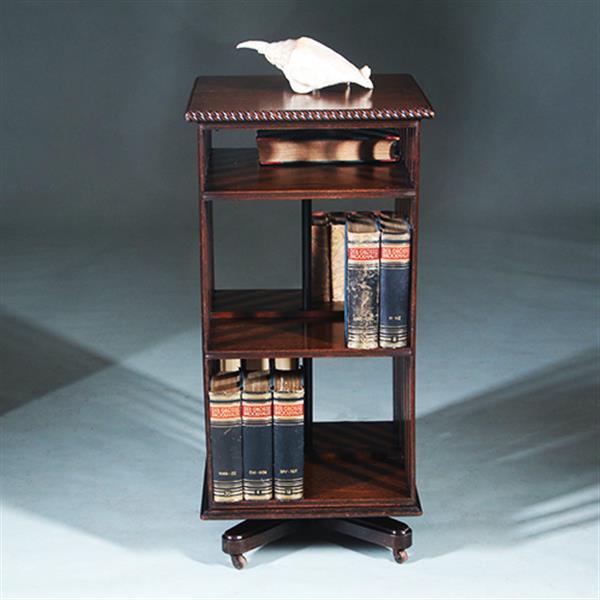 Grote foto boekenmolen of revolving bookcase ca 1900 engeland eikenhout no.271710 antiek en kunst stoelen en banken