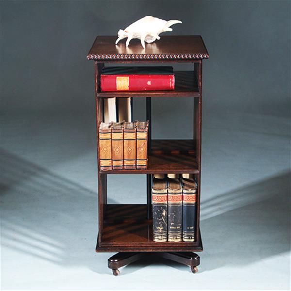 Grote foto boekenmolen of revolving bookcase ca 1900 engeland eikenhout no.271710 antiek en kunst stoelen en banken