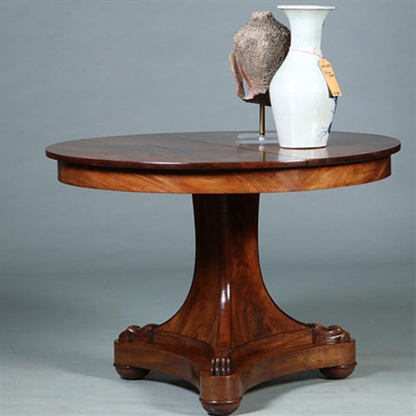 Grote foto vroeg biedermeier bijzettafel of kleine eetkamertafel mahonie ca 1820 no.272705 antiek en kunst stoelen en banken