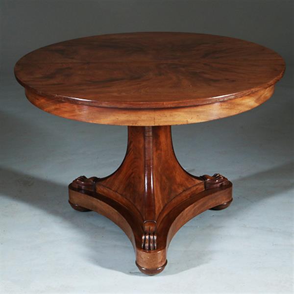 Grote foto vroeg biedermeier bijzettafel of kleine eetkamertafel mahonie ca 1820 no.272705 antiek en kunst stoelen en banken