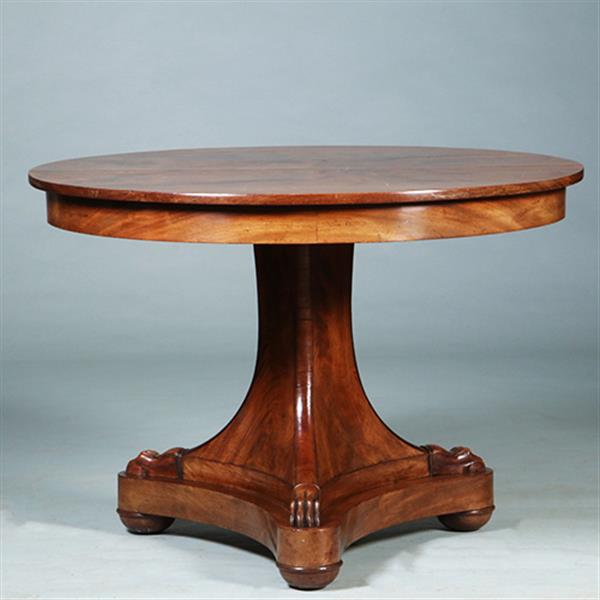 Grote foto vroeg biedermeier bijzettafel of kleine eetkamertafel mahonie ca 1820 no.272705 antiek en kunst stoelen en banken