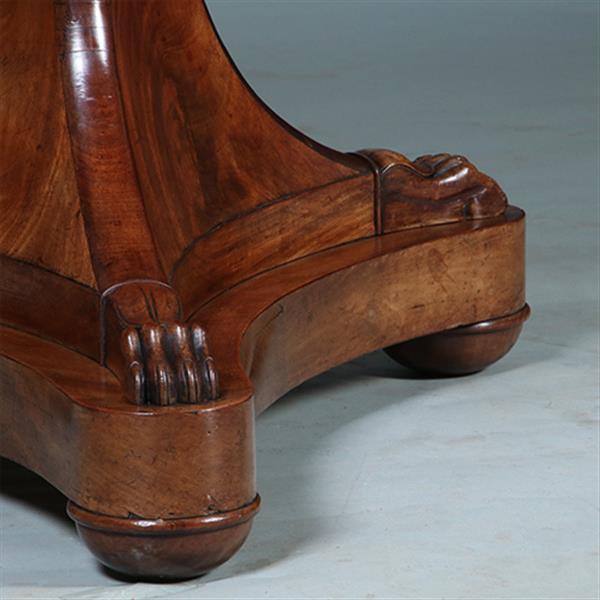 Grote foto vroeg biedermeier bijzettafel of kleine eetkamertafel mahonie ca 1820 no.272705 antiek en kunst stoelen en banken