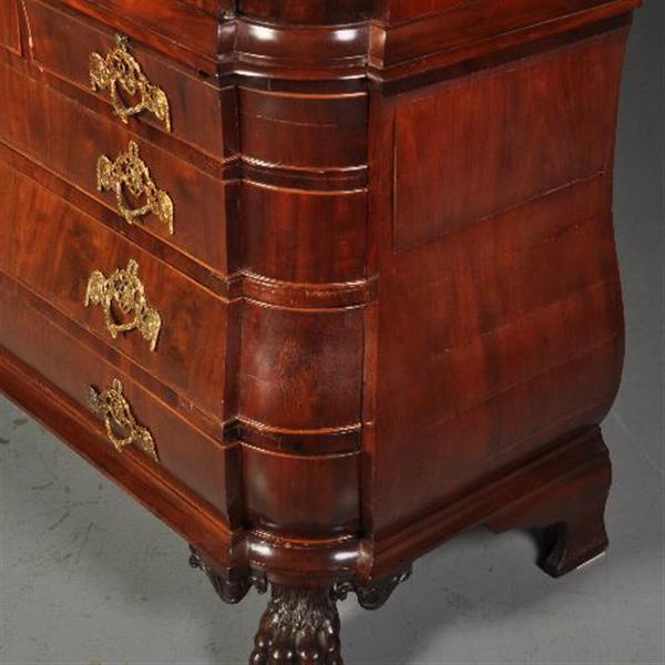 Grote foto antieke kast kabinet transition ca. 1790 met bureautje mahonie no.272710 antiek en kunst overige in antiek gebruiksvoorwerpen
