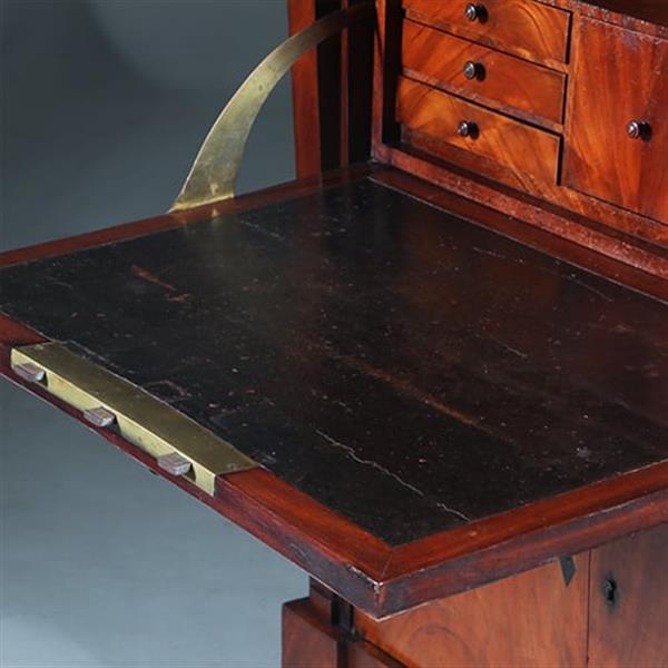 Grote foto empire secretaire abattant of klep secretaire mahonie 1825 no.701116 antiek en kunst overige in antiek gebruiksvoorwerpen