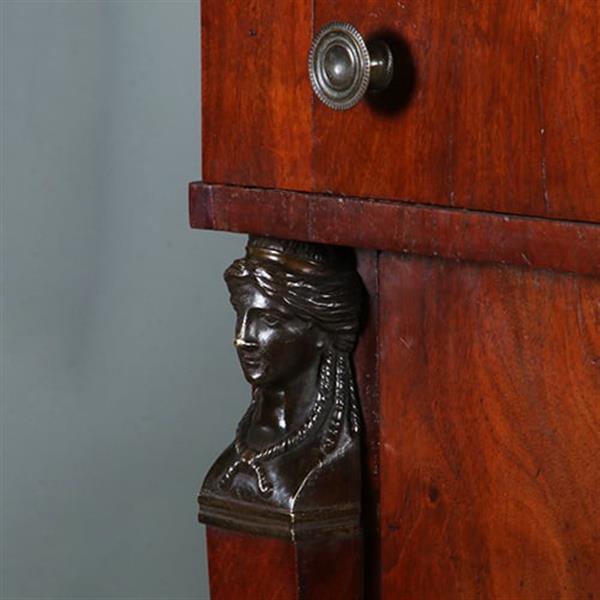 Grote foto empire secretaire abattant of klep secretaire mahonie 1825 no.701116 antiek en kunst overige in antiek gebruiksvoorwerpen