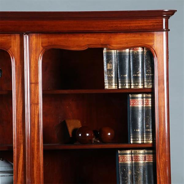 Grote foto boekenkast voor een wiskundige in massief mahonie ca 1840 hollands no.271730 antiek en kunst stoelen en banken