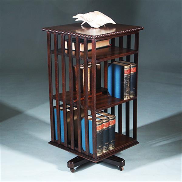 Grote foto boekenmolen of revolving bookcase ca 1900 engeland eikenhout no.271710 antiek en kunst stoelen en banken