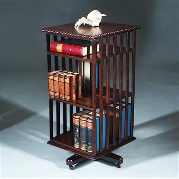 Grote foto boekenmolen of revolving bookcase ca 1900 engeland eikenhout no.271710 antiek en kunst stoelen en banken