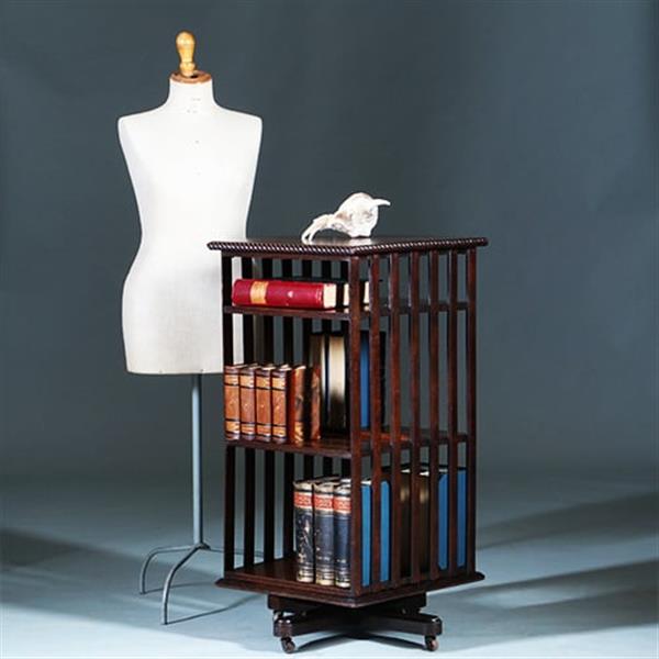 Grote foto boekenmolen of revolving bookcase ca 1900 engeland eikenhout no.271710 antiek en kunst stoelen en banken