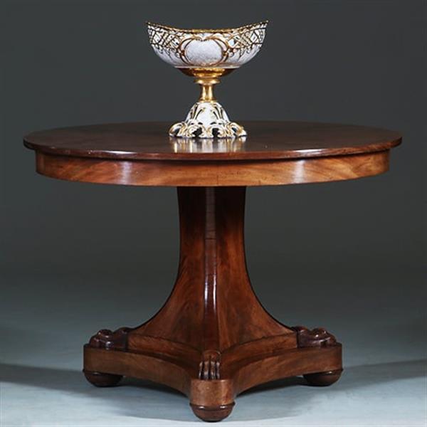 Grote foto groot tafel stuk of piece de milieu wit porselein met goud begin 19e eeuw no.270160 antiek en kunst stoelen en banken