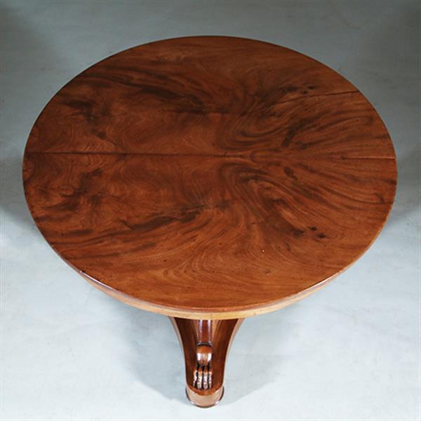 Grote foto vroeg biedermeier bijzettafel of kleine eetkamertafel mahonie ca 1820 no.272705 antiek en kunst stoelen en banken