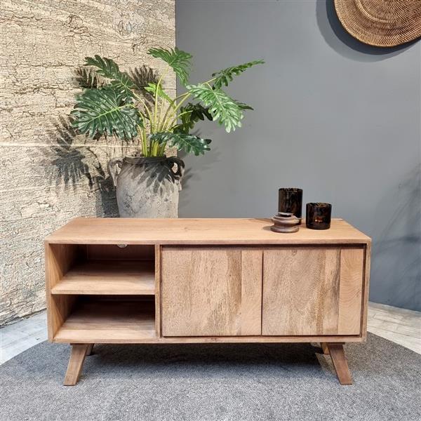 Grote foto tv meubel bibi mangohout 120x60x40 cm huis en inrichting eettafels