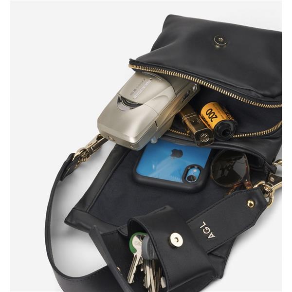 Grote foto agl bag with flap mini maat one size kleding dames overige kledingstukken