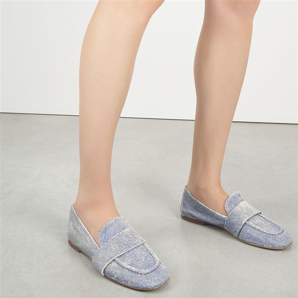 Grote foto agl denim mocassin maat 40 kleding dames schoenen