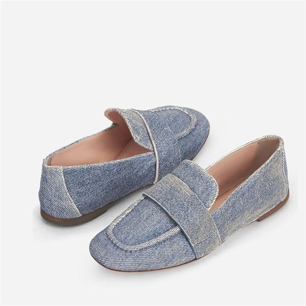 Grote foto agl denim mocassin maat 40 kleding dames schoenen