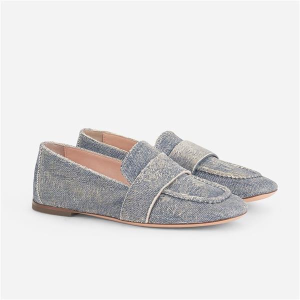 Grote foto agl denim mocassin maat 40 kleding dames schoenen