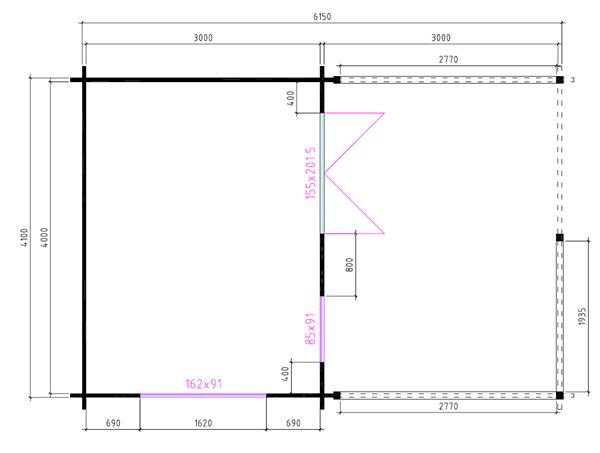 Grote foto nieuw tuinhuis 4x3 3 tuin en terras tuinhuisjes en blokhutten