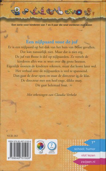 Grote foto een nijlpaard voor de juf bolleboos plus boeken jeugd 13 jaar en ouder