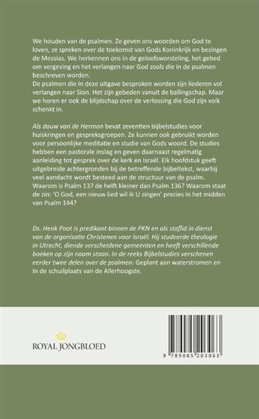 Grote foto als dauw van de hermon boeken overige boeken