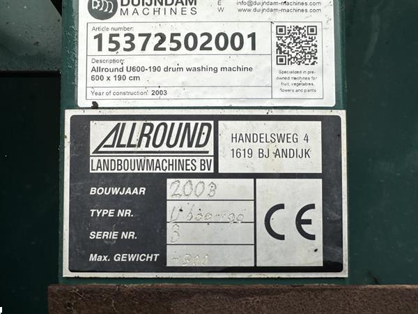 Grote foto allround u600 190 trommelwasmachine agrarisch tuinbouw