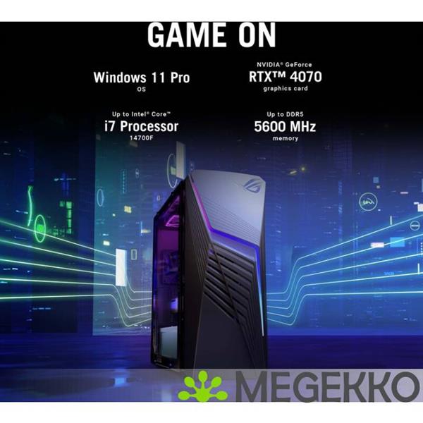 Grote foto asus rog strix g13chr 71470f187w core i7 rtx 4060 ti gaming desktop computers en software overige computers en software