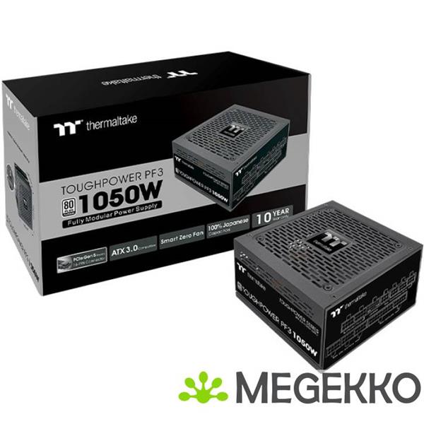 Grote foto thermaltake toughpower pf3 power supply unit 1050w zwart computers en software overige