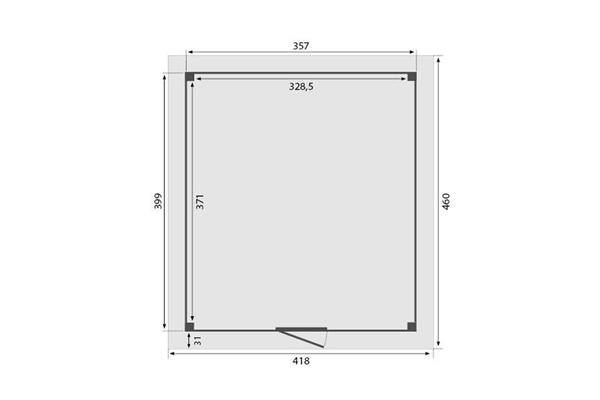 Grote foto overkapping royal serie 5 douglas 360 x 400 cm tuin en terras tuinhuisjes en blokhutten
