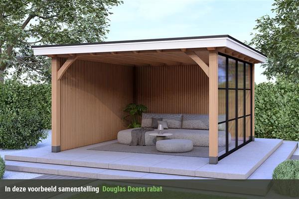Grote foto overkapping royal serie 3 douglas 360 x 400 cm tuin en terras tuinhuisjes en blokhutten
