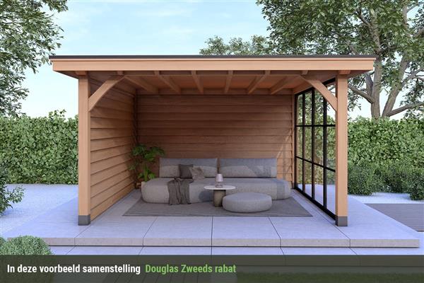 Grote foto overkapping royal serie 3 douglas 360 x 310 cm tuin en terras tuinhuisjes en blokhutten