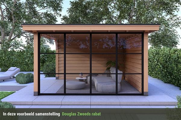 Grote foto overkapping royal serie 3 douglas 360 x 310 cm tuin en terras tuinhuisjes en blokhutten