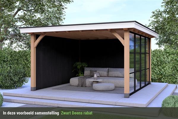 Grote foto overkapping royal serie 3 douglas 360 x 310 cm tuin en terras tuinhuisjes en blokhutten