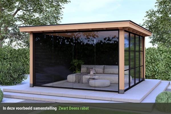 Grote foto overkapping royal serie 3 douglas 360 x 310 cm tuin en terras tuinhuisjes en blokhutten