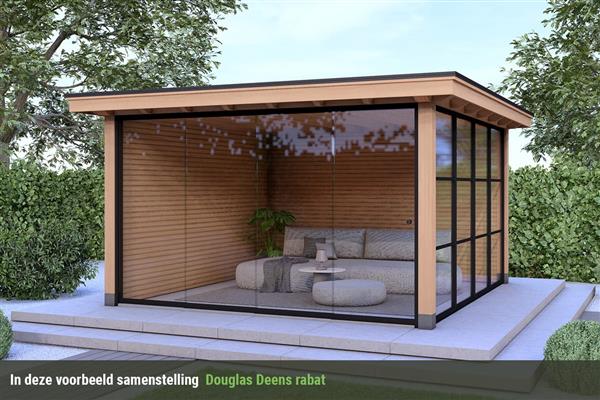 Grote foto overkapping royal serie 3 douglas 360 x 310 cm tuin en terras tuinhuisjes en blokhutten