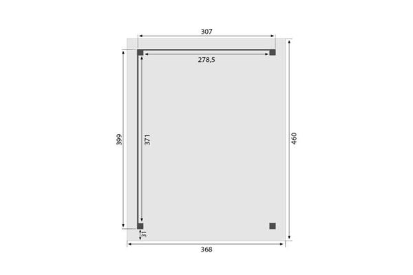 Grote foto overkapping royal serie 2 douglas 310 x 400 cm tuin en terras tuinhuisjes en blokhutten