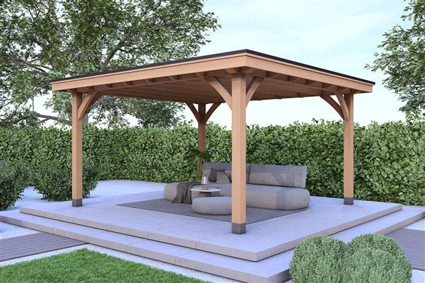 Grote foto overkapping royal serie 1 douglas 360 x 400 cm tuin en terras tuinhuisjes en blokhutten